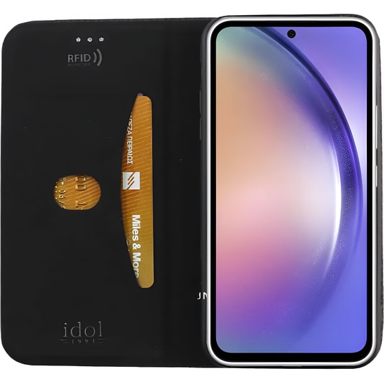 Θήκη Samsung Galaxy A54 - Idol 1991 Elite Anti-RFID Book Stand - Μαύρο image 2