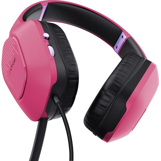 Trust GXT 415 Zirox Gaming Ενσύρματα Ακουστικά 3.5mm - Ροζ image 2
