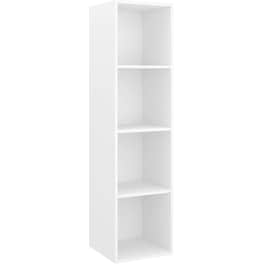 Έπιπλο Τηλεόρασης VidaXL από Μοριοσανίδα 37x37x142.5 cm - Λευκό