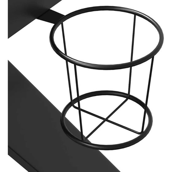 Γραφείο Gaming VidaXL με Πόδια σε Σχήμα K 110x60x75 cm - Μαύρο image 7