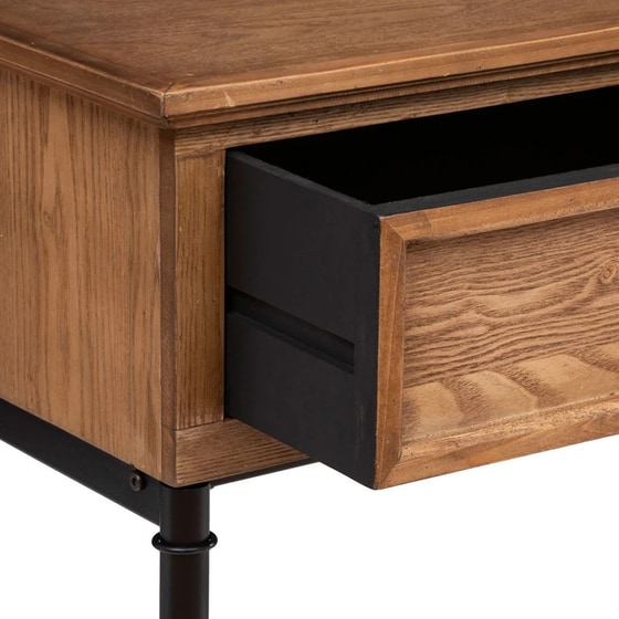 Κονσόλα Εισόδου Spitishop A-s Danik Console 185003 από Ξύλο/MDF 110x40x85cm - Καφέ/Μαύρο image 3