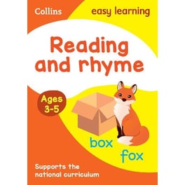 Reading and Rhyme Ages 3-5