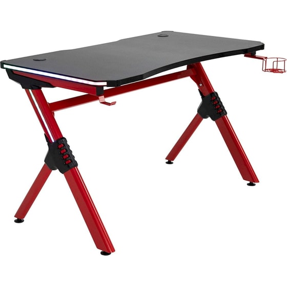 Γραφείο Gaming RGB ArteLibre Vader 120x65x75cm - Μαύρο image 0