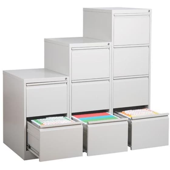 Συρταριέρα Γραφείου Nextdeco 133x46x62 cm - Γκρι image 2