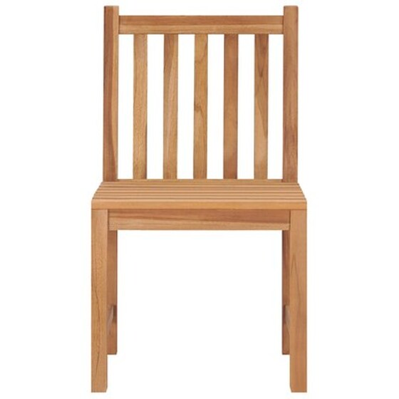 Vidaxl Καρέκλες Κήπου 4 Τεμ. Από Μασίφ Ξύλο Teak Με Μαξιλάρια image 4
