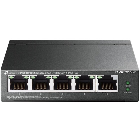 TP-Link TL-SF1005LP Network Switch Unmanaged Fast Ethernet (100 Mbps) 5-Port PoE Support image 0