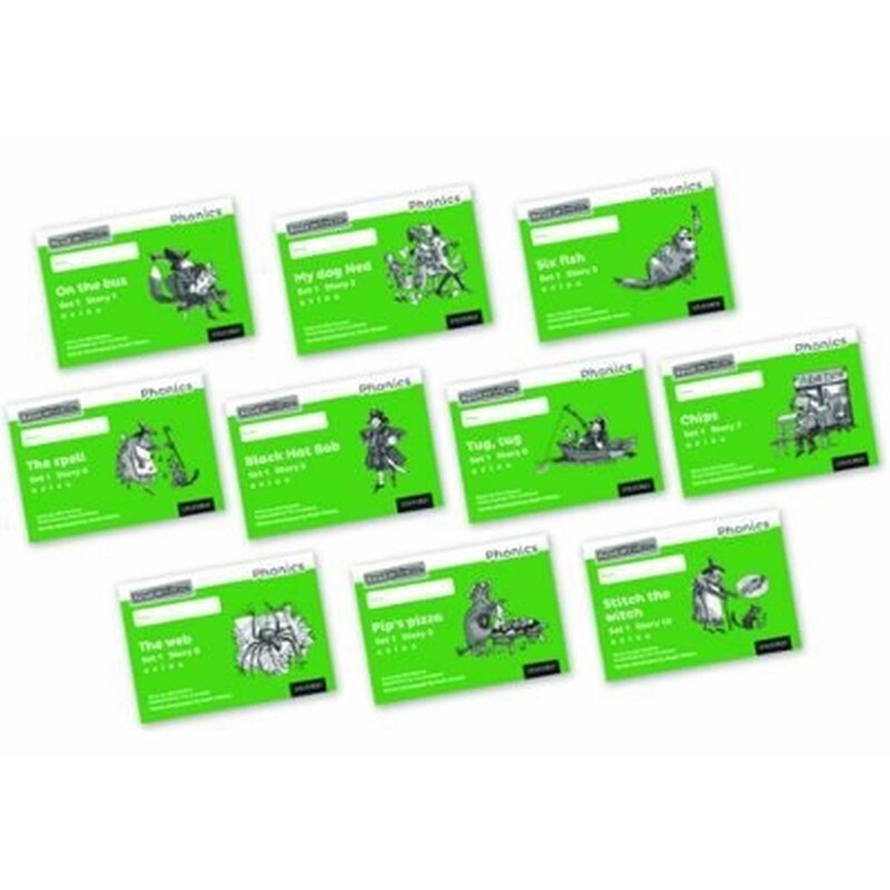 Read Write Inc. Phonics: Green Set 1 Core Black White Storybooks (Mixed Pack of 10)