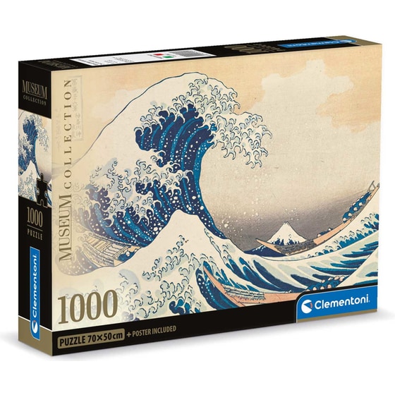 Παζλ Clementoni Museum Collection Hokusai: Το Μεγάλο Κύμα - Compact Box (1000 Κομμάτια) image 0