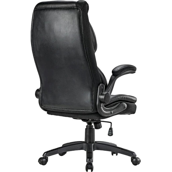 Καρέκλα Γραφείου Εργονομική Eureka Ergonomic ERK-OC11-B από Δερματίνη - Μαύρη image 3