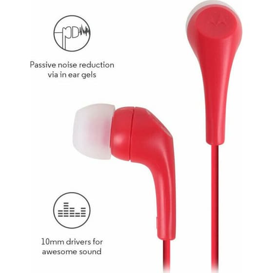 Ακουστικά Handsfree Motorola Earbuds 2 - Κόκκινο image 4