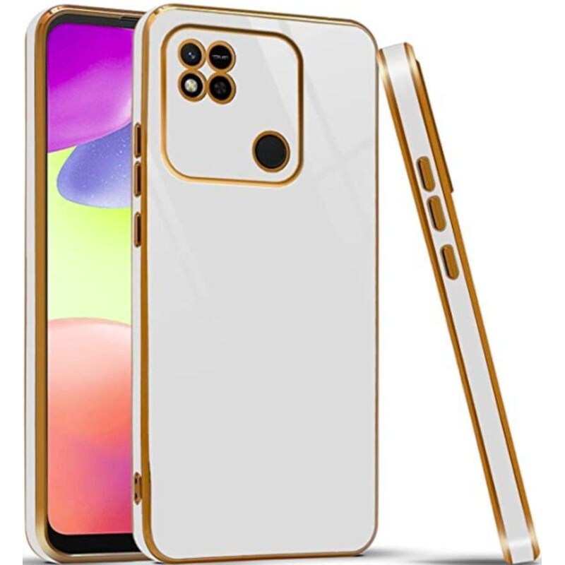 Θήκη Xiaomi Redmi 10A - Bodycell Gold Plated - White
