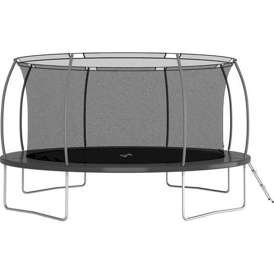VidaXL Σετ Τραμπολίνου Στρογγυλό 460x 800cm για έως 150kg - Μαύρο/ Γκρι image 2