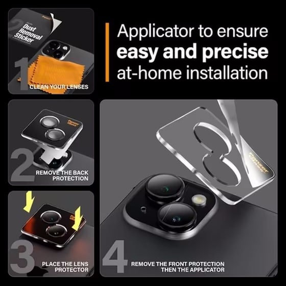 Προστατευτικό κάμερων Apple iPhone 15/15 Plus - PanzerGlass Hoops Camera Lens Protector image 6