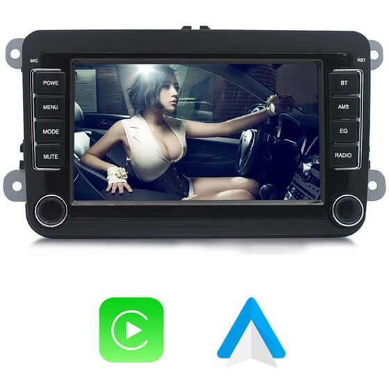 Ηχοσύστημα με Οθόνη Αφής 7" Android GPS Wi-Fi Bluetooth 2GB/ 16GB 7021A2 για Volkswagen, Seat, Skoda - Μαύρο image 0