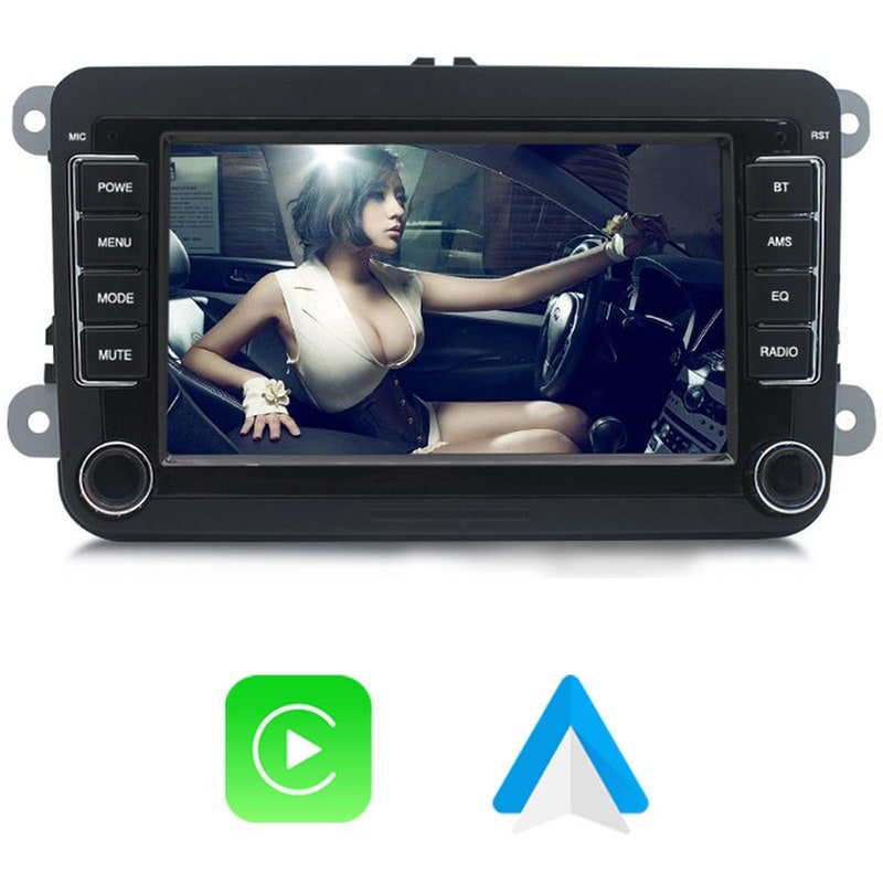 Ηχοσύστημα με Οθόνη Αφής 7 Android GPS Wi-Fi Bluetooth 2GB/ 16GB 7021A2 για Volkswagen, Seat, Skoda - Μαύρο φωτογραφία