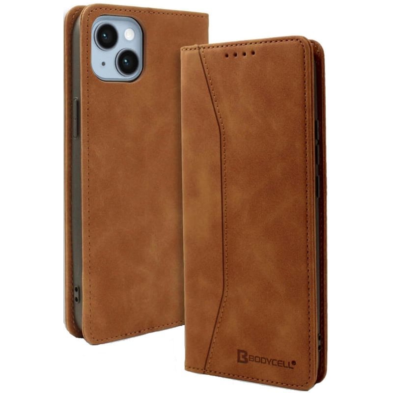 Θήκη Apple iPhone 15 Plus - Bodycell Book Case - Brown