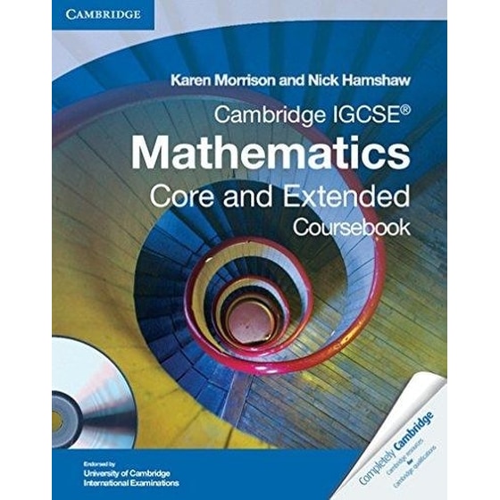 Cambridge IGCSE Mathematics Core and Extended Coursebook with CD-ROM image 0