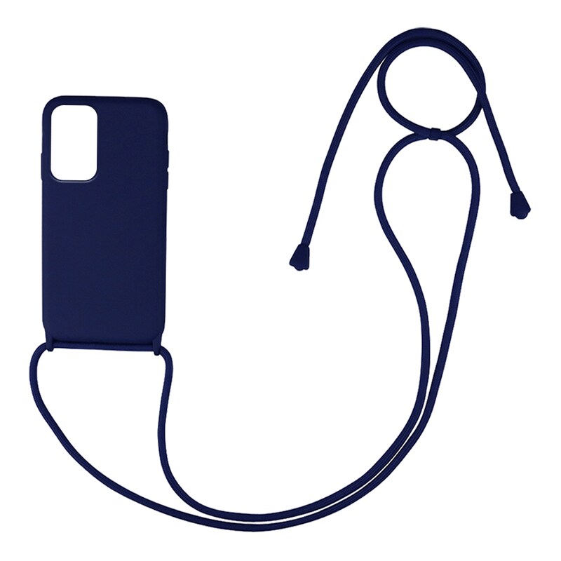Θήκη Samsung Galaxy A23 5G/Galaxy A23 4G - Sonique Carryhang Θήκη Σιλικόνης Με Κορδόνι - Μπλε Σκούρο