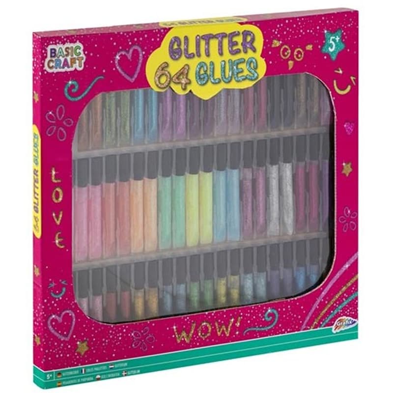 GRAFIX Σετ Χειροτεχνίας Με Glitter 64 Τμχ Grafix