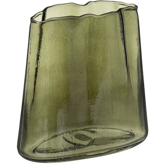 Διακοσμητικό Βάζο Spitishop Γυάλινο A-s Vase 193754 19.5x9.5x20cm - Πράσινο image 0
