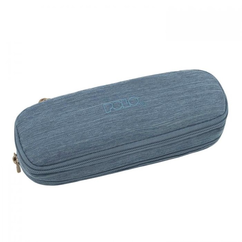 POLO Κασετίνα Οβάλ Polo Duo Box Jean Μπλέ/Ροζ