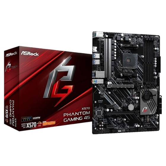 Asrock Motherboard X570 Phantom Gaming 4s, 4x Ddr4, Am4, Usb 3.2, Atx image 3
