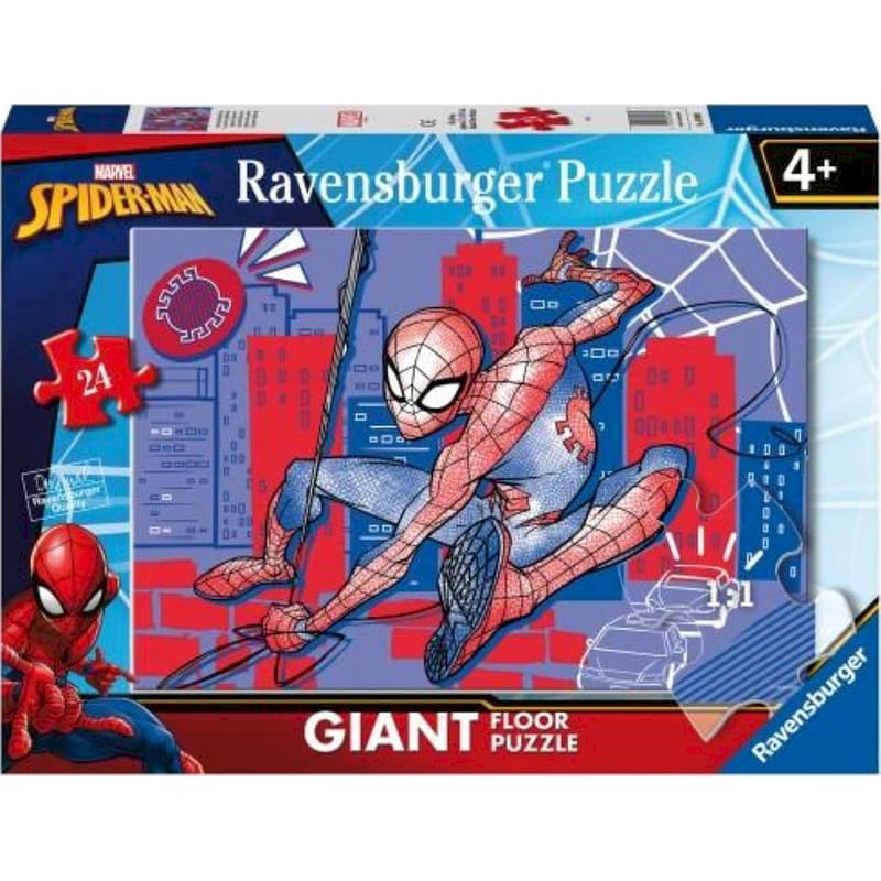 Παιδικό Παζλ Δαπέδου Ravensburger Marvel: Spider-man (24 Κομμάτια)