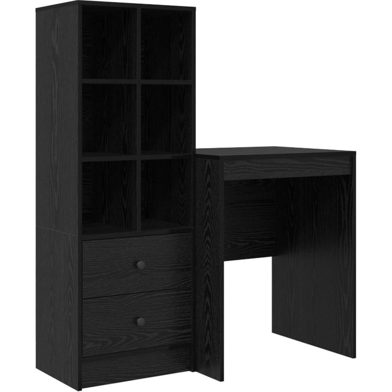 Γραφείο VidaXL 105,5x50x127 cm - Μαύρη Οξιά (2 τεμ.)
