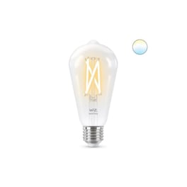 Έξυπνη Λάμπα LED WiFi WiZ ST64 E27 60W Filament Clear - Λευκό