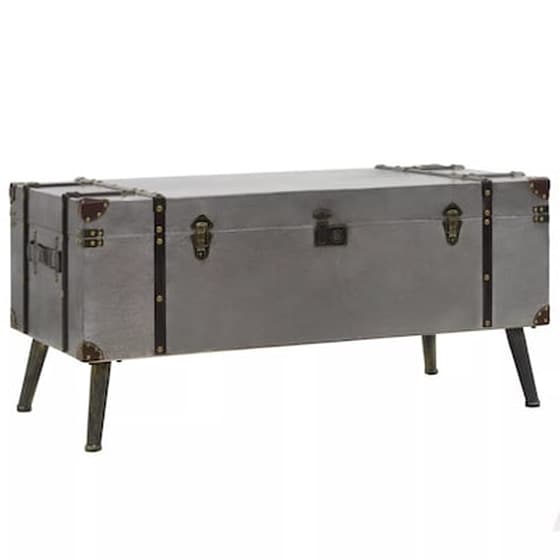 Τραπεζάκι Σαλονιού VidaXL από MDF 102x51x47.5cm - Γκρι image 1