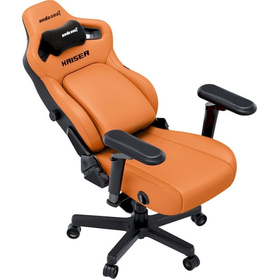 Καρέκλα Gaming Anda Seat Kaiser 4 V2 XLarge με 6D Μπράτσα Δερματίνης - Πορτοκαλί image 1