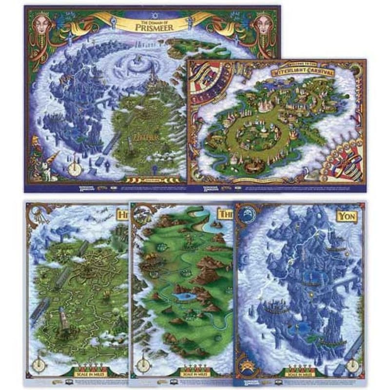 WIZARDS OF THE COAST Dd5 Beyond The Witchlight Map Set Dungeons Dragons WIZARDS OF THE COAST