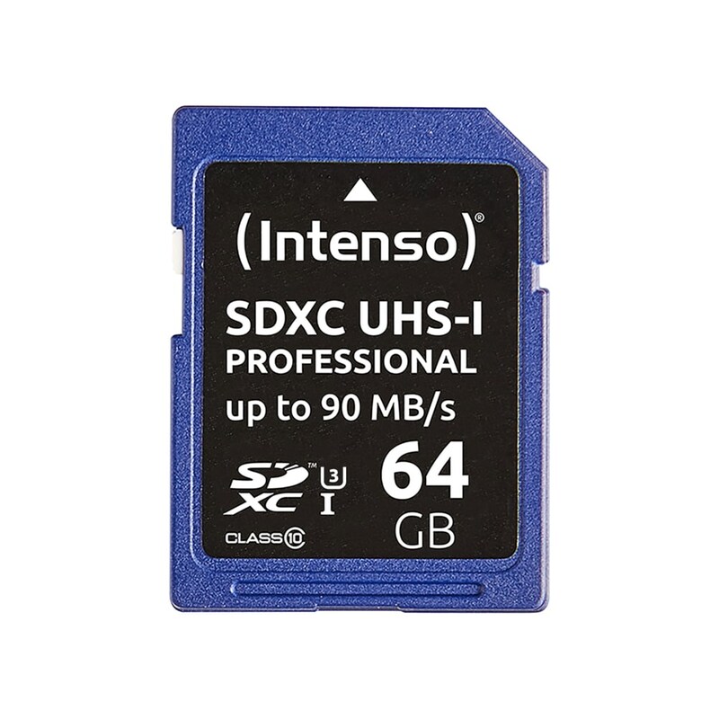 Κάρτα Μνήμης Intenso 64GB UHS-I Professional