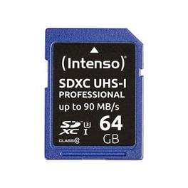 Κάρτα Μνήμης Intenso 64GB UHS-I Professional
