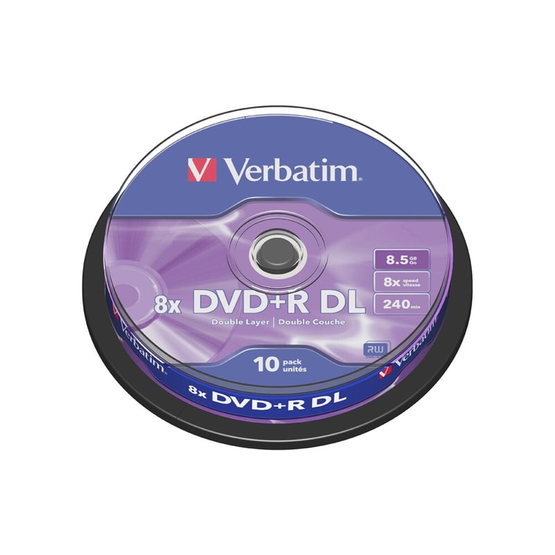 Verbatim DVD+R DL 8x 8,5GB - Cake 10 τεμ - Μέσο αποθήκευσης