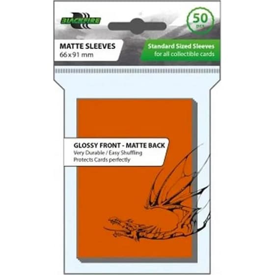 Blackfire Standard Card Sleeves Orange (50 Sleeves) image 0