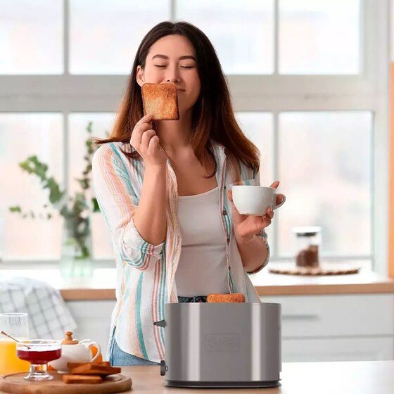 BLACK & DECKER ES9600170B 2 Θέσεων 900W Ασημί image 6