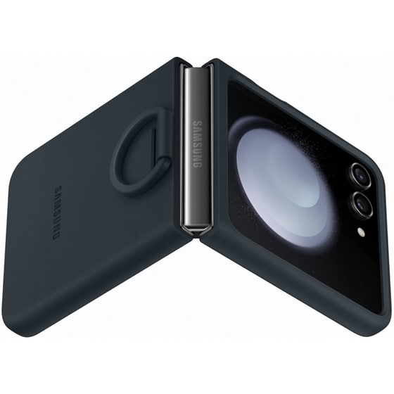 Θήκη Samsung  Galaxy Z Flip5 - Samsung Silicon Case with Ring - Indigo image 4