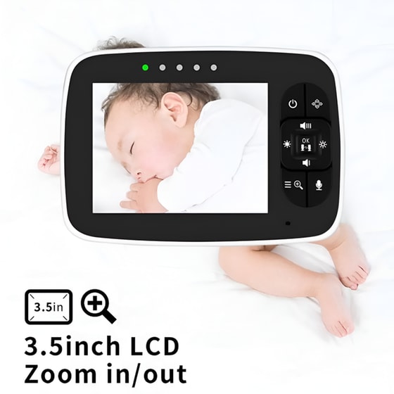Baby Monitor Sm935 Κάμερας & Ήχου 3.5" - Λευκό image 1