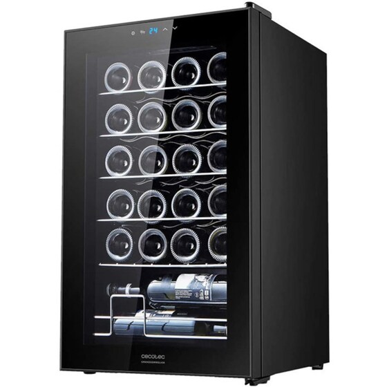 CECOTEC Grand Sommelier 24000 Cec-02342 για 24 Μπουκάλια με Συμπιεστή - Μαύρο Συντηρητής Κρασιών image 2
