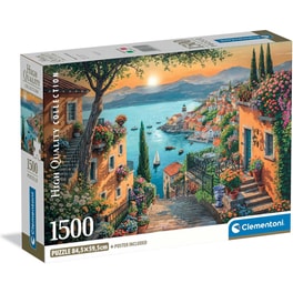 Παζλ Clementoni High Quality Collection Ο Δρόμος προς το Λιμάνι - Compact Box (1500 Κομμάτια)