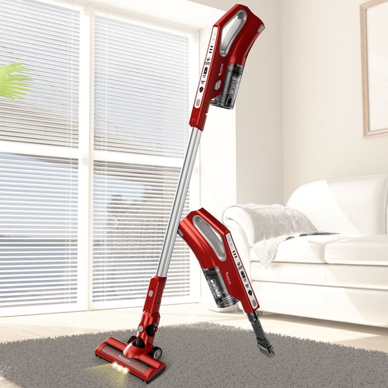 TURBOTRONIC TT-VS280 22.2 V 1 L Κόκκινη Σκούπα Stick image 4