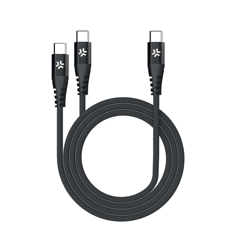 CELLY Καλώδιο δεδομένων Celly USBC2USBC USB-C σε 2x USB-C 100W 1.3m - Black