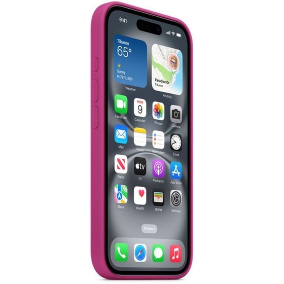 Θήκη Apple iPhone 16 - Silicone Case with MagSafe - Fuchsia image 5