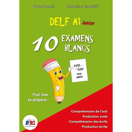 Delf Junior A1 - 10 Examens Blancs image 0