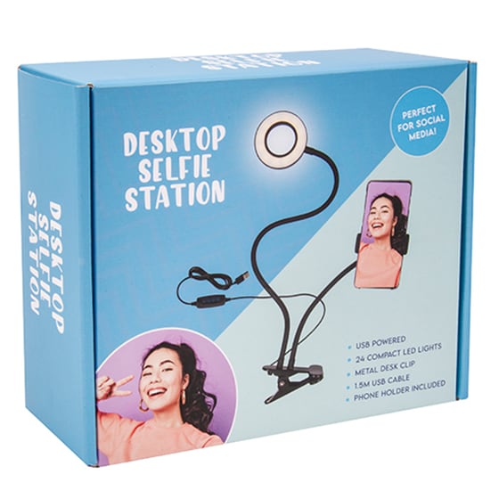 Επιτραπέζια Βάση Κινητού με Ring Light Fizz Creations - Desktop Selfie Station image 1