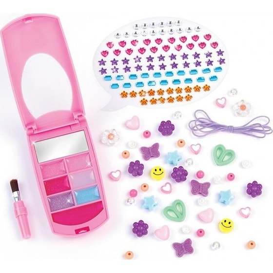 Make It Real Flip Phone Lip Gloss Set and DIY Lanyard (2329) image 1