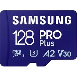 Samsung Pro Plus MicroSDXC 128 GB Class 10 U3 V30 με αντάπτορα