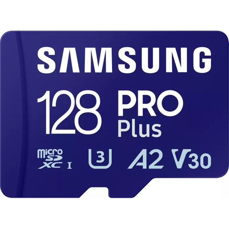 SAMSUNG Samsung Pro Plus MicroSDXC 128 GB Class 10 U3 V30 με αντάπτορα