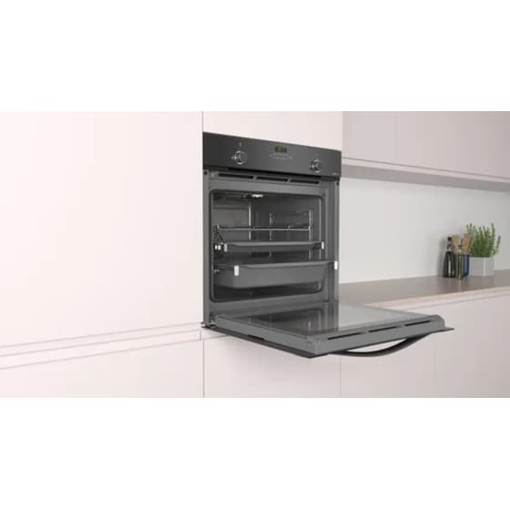 PITSOS PH33M46B2 71 Lt Μαύρο Εντοιχιζόμενος Φούρνος Άνω Πάγκου image 5